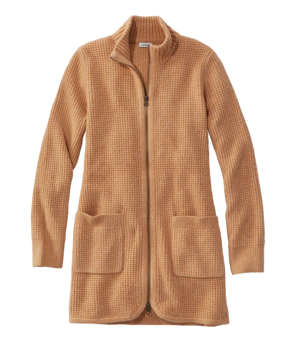 Women's SuperSoft Waffle Sweater, Coatigan | L.L.Bean outlet