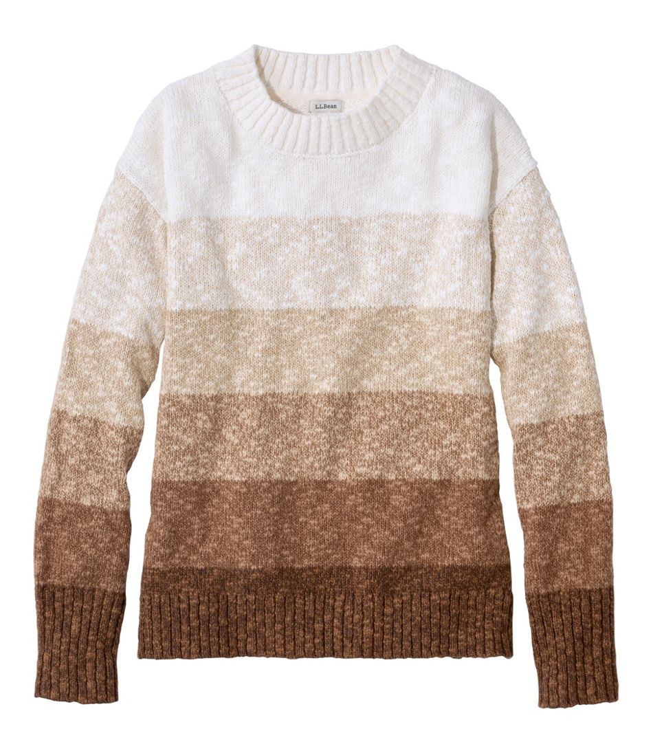 Women's Cotton Ragg Sweater, Crewneck Stripe | L.L.Bean sale