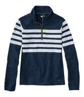 Women's Peaks Island Quarter-Zip Pullover, Stripe | L.L.Bean sale