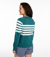 Women's Peaks Island Crewneck, Stripe | L.L.Bean for sale