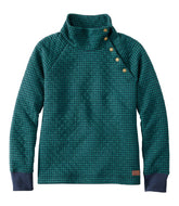 Women's Quilted Sweatshirt, Snapneck Pullover Print | L.L.Bean outlet