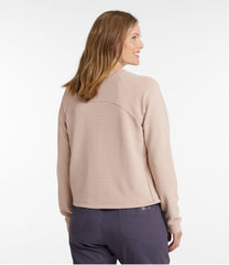 Women's VentureStretch Ottoman-Rib Pullover, Cropped | L.L.Bean online