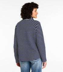 Women's Lakewashed Double-Knit Quarter-Snap, Stripe | L.L.Bean for sale