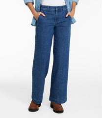 Women's True Shape Jeans, High-Rise Wide-Leg Trouser | L.L.Bean outlet