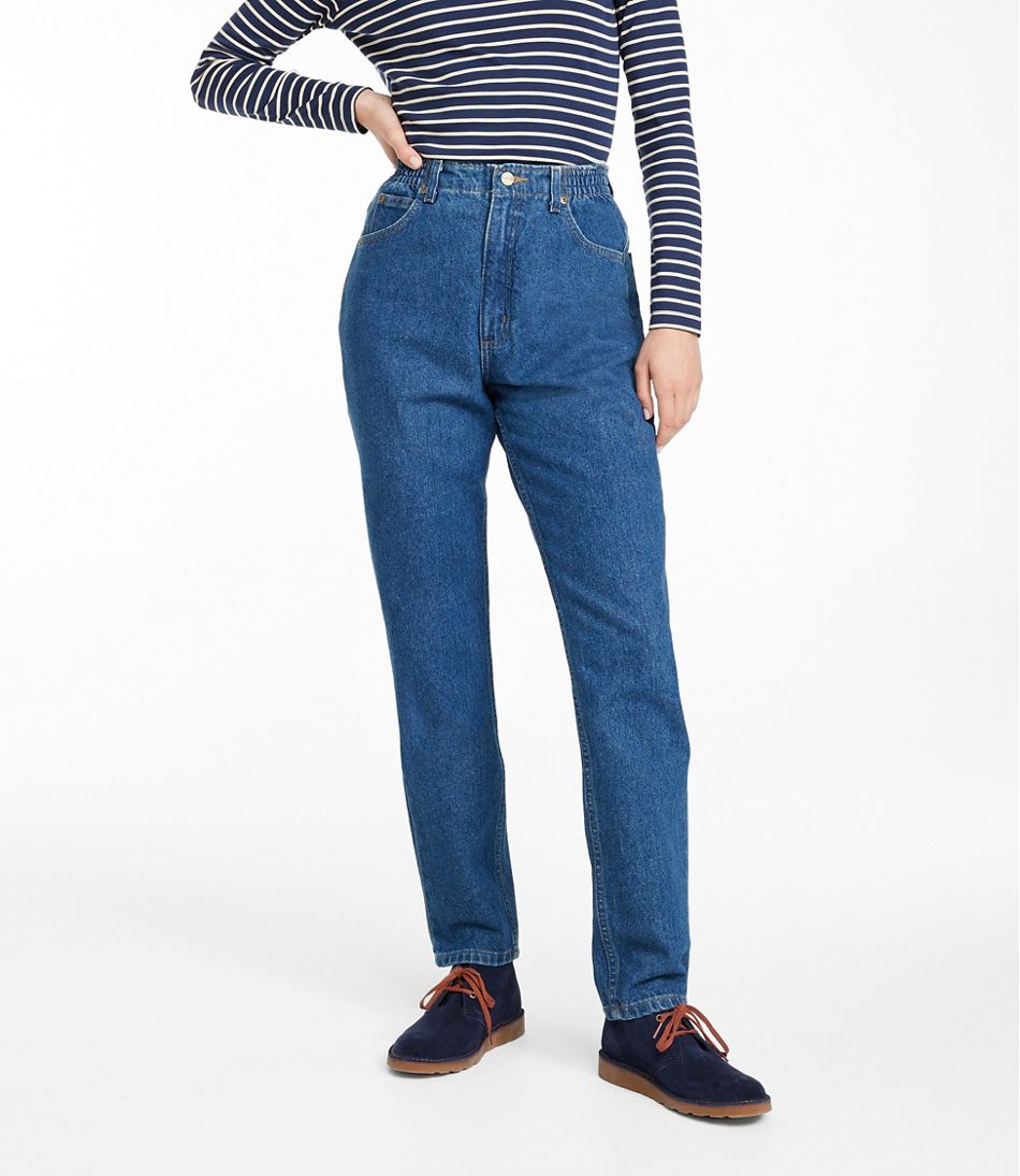 Women's Double L® Jeans, Ultra High-Rise Comfort Waist Tapered Leg | L.L.Bean outlet