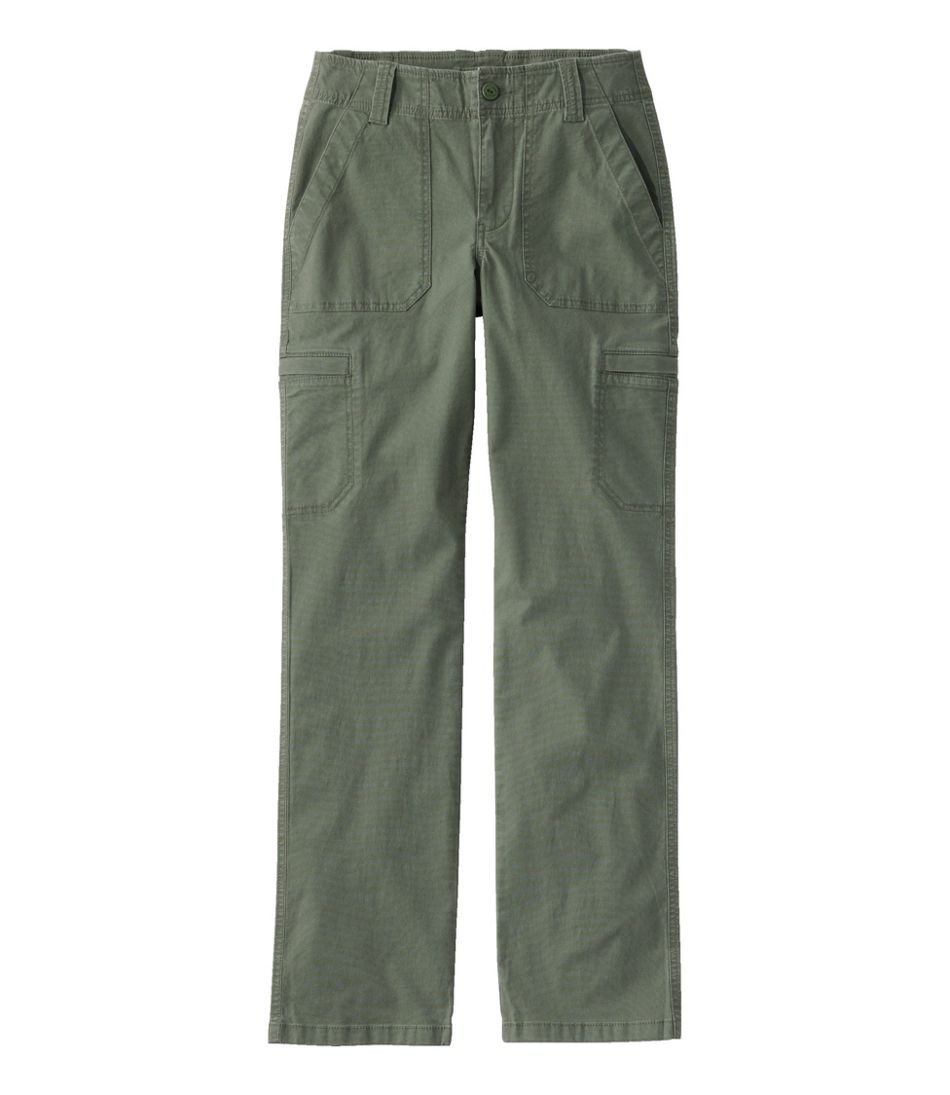 Women's 207 Vintage Cotton Canvas Pants, Mid-Rise Straight-Leg Cargo | L.L.Bean for sale
