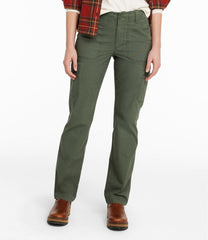 Women's 207 Vintage Cotton Canvas Pants, Mid-Rise Straight-Leg Cargo | L.L.Bean for sale