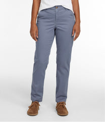 Women's Comfort Stretch Pants, Mid-Rise Straight-Leg Chino | L.L.Bean on sale