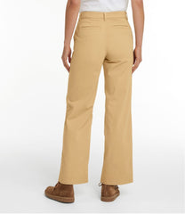 Women's Comfort Stretch Pants, Mid-Rise Wide-Leg Chino | L.L.Bean outlet