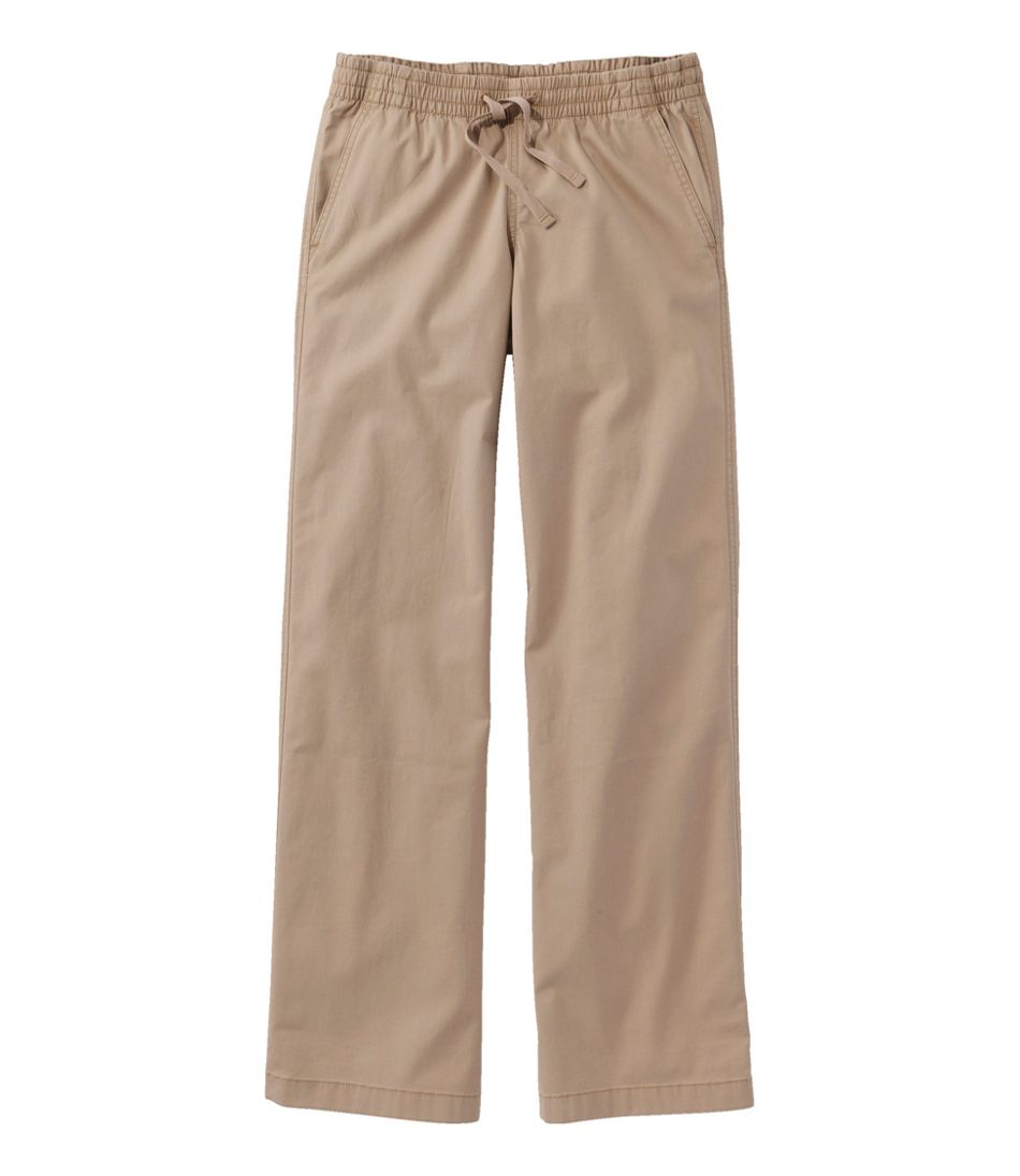 Lakewashed Pull-on Chinos, Mid-Rise Wide-Leg | L.L.Bean sale