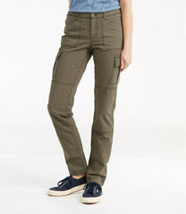 Women's Stretch Canvas Cargo Pants, Mid-Rise Straight-Leg | L.L.Bean online