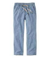 Women's Lakewashed Pull-On Chinos, Mid-Rise Chambray Ankle Pants | L.L.Bean for sale