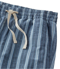 Women's Lakewashed Pull-On Chinos, Mid-Rise Wide-Leg Stripe Chambray | L.L.Bean on sale