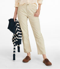 Women's Signature Easy-Cotton Pleated Chinos, Ankle | L.L.Bean discount