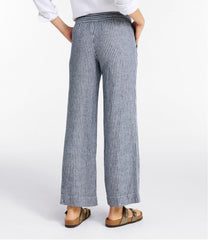 Women's Premium Washable Linen Pull-On Pants, Stripe | L.L.Bean for sale
