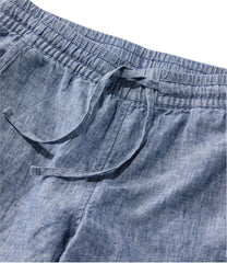 Women's Premium Linen Pull-On Ankle Pants, Mid-Rise Tapered-Leg | L.L.Bean sale