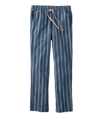 Women's Lakewashed Pull-On Chinos, Mid-Rise Tapered-Leg Chambray Ankle Pants | L.L.Bean online