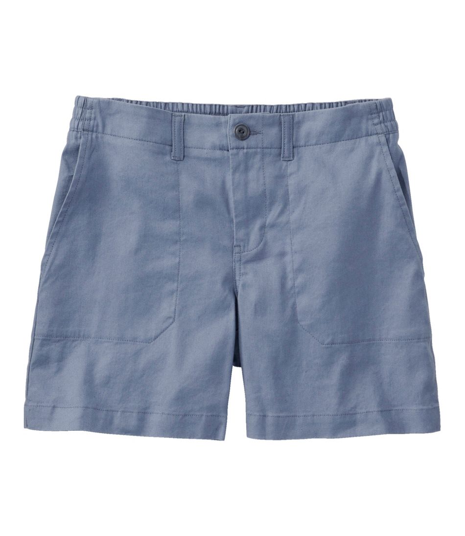 Women's Comfort Stretch Cotton/Linen Shorts, High-Rise 7" | L.L.Bean sale