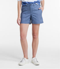 Women's Comfort Stretch Cotton/Linen Shorts, High-Rise 7" | L.L.Bean sale