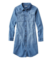 Women's L.L. Bean Heritage Washed Denim Shirt Dress | L.L.Bean near me