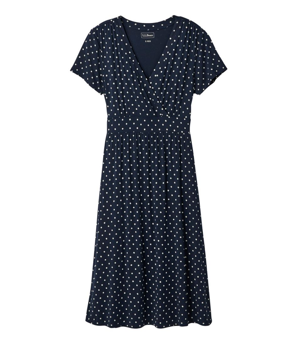 Women's Summer Knit Dress, Short-Sleeve Print | L.L.Bean sale