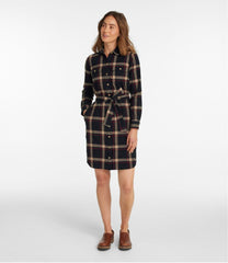 Women's Signature Camp Flannel Shirt Dress, Button-Front | L.L.Bean online
