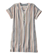 Women's Cloud Gauze Short-Sleeve Shift Dress, Stripe | L.L.Bean on sale