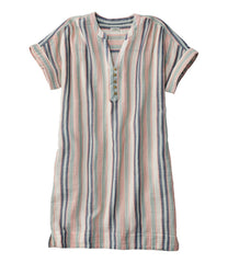 Women's Cloud Gauze Short-Sleeve Shift Dress, Stripe | L.L.Bean on sale
