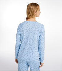 Women's Restorative Sleepwear, Long-Sleeve Henley Print | L.L.Bean outlet