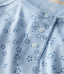 Women's Restorative Sleepwear, Long-Sleeve Henley Print | L.L.Bean outlet
