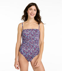 Women's Coastal Essentials Swimwear, Bandeau Tanksuit Print | L.L.Bean sale