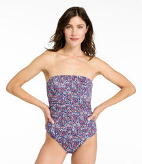 Women's Coastal Essentials Swimwear, Bandeau Tanksuit Print | L.L.Bean sale