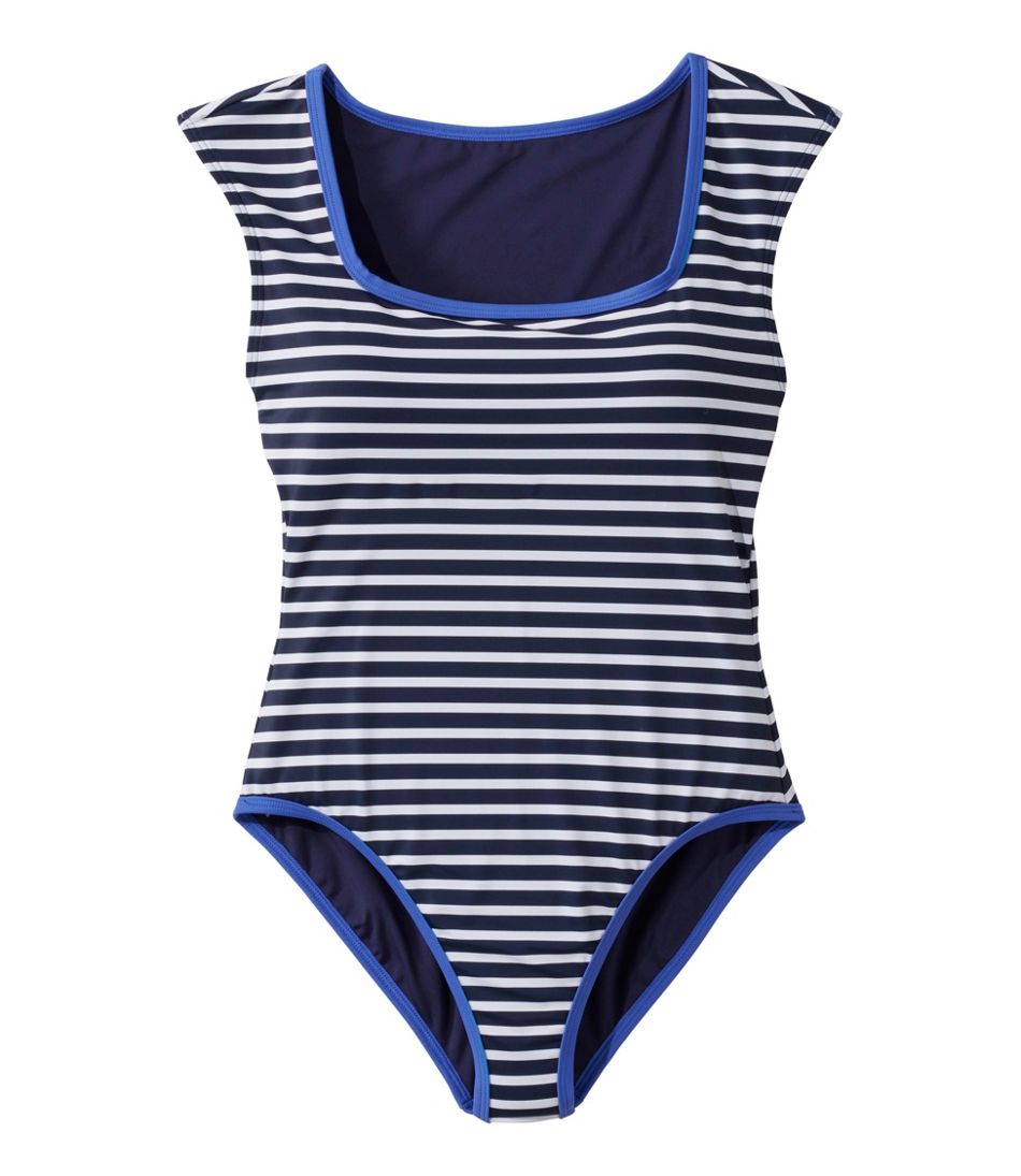 Women's Coastal Essentials Swimwear, Squareneck Tanksuit Print | L.L.Bean sale