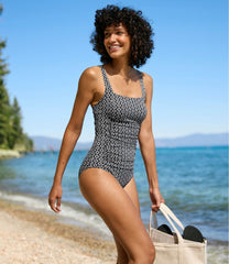 Women's BeanSport Swimwear, Squareneck Tanksuit Print | L.L.Bean near me