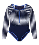 Women's Coastal Essentials Swimwear, Long-Sleeve Tanksuit Print | L.L.Bean discount