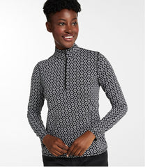 Women's SunSmart® UPF 50+ Sun Shirt, Quarter-Zip Print | L.L.Bean sale