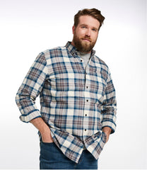 Men's Scotch Plaid Flannel Shirt, Slightly Fitted | L.L.Bean outlet