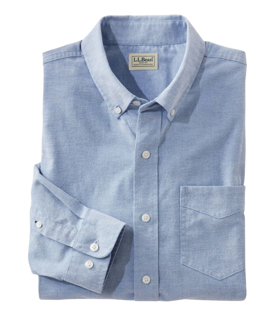 Men's Comfort Stretch® Oxford Shirt, Traditional Untucked Fit | L.L.Bean outlet