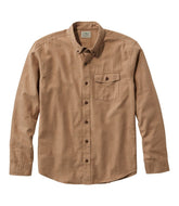 Men's Brushed Jaspé Twill Shirt, Traditional Untucked Fit | L.L.Bean on sale