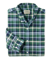 Men's Comfort Stretch® Oxford Shirt, Slightly Fitted Untucked Fit, Plaid | L.L.Bean sale