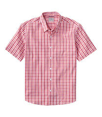 Men's Comfort Stretch Performance® Shirt, Short-Sleeve, Slightly Fitted Untucked Fit, Plaid | L.L.Bean for sale
