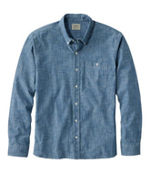Men's Comfort Stretch® Chambray Shirt, Long-Sleeve, Slightly Fitted Untucked Fit | L.L.Bean near me