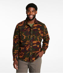 Men's Bean's Moleskin Shirt, Slightly Fitted Untucked Fit, Print | L.L.Bean online