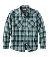 Men's Katahdin Performance Flannel Shirt-Jacket, Hi-Pile Fleece-Lined Plaid | L.L.Bean online
