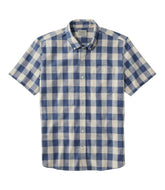 Men's Comfort Stretch® Chambray Shirt, Slightly Fitted Untucked Fit, Short-Sleeve, Plaid | L.L.Bean discount