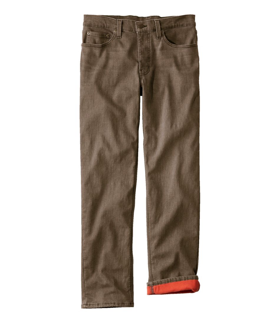 Men's BeanFlex® Jeans, Standard Athletic Fit, Fleece-Lined | L.L.Bean outlet