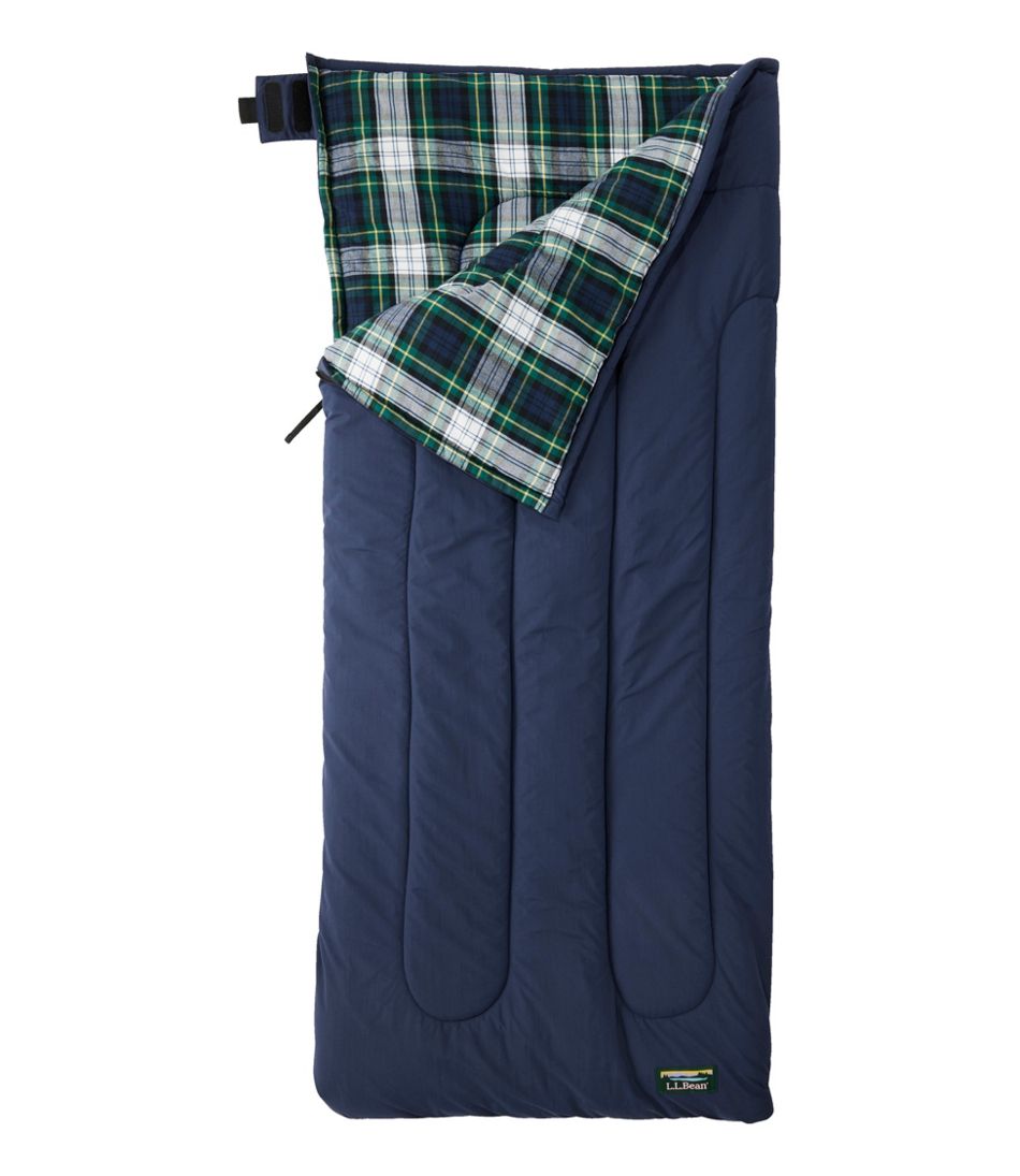 Kids' L.L.Bean Flannel Lined Camp Sleeping Bag, 40° | L.L.Bean for sale