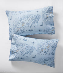 Nautical Map Percale Sheet Collection | L.L.Bean on sale