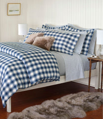 Ultrasoft Comfort Flannel Comforter Cover Collection, Check | L.L.Bean discount