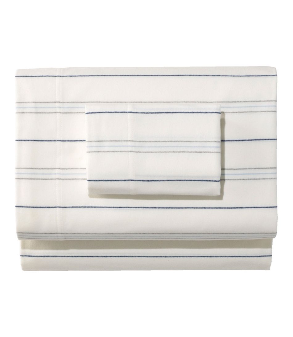 Organic Flannel Sheet Collection, Stripe | L.L.Bean discount